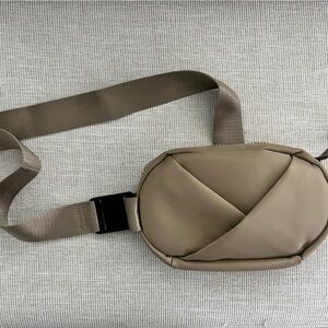 Elegant Taupe Crossbody Bag